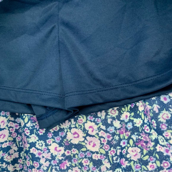 NWT Speechless Kids Navy/Lavender Floral Skirt, Size 16 - Picture 5 of 9